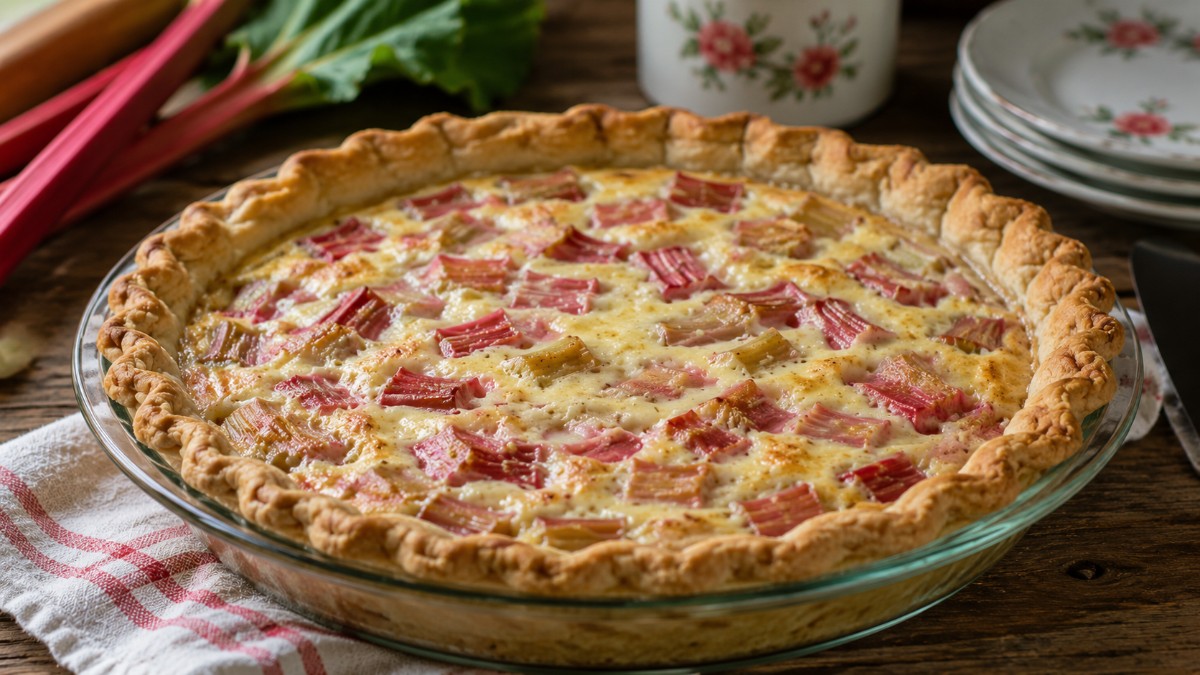 Rhubarb Custard Pie
