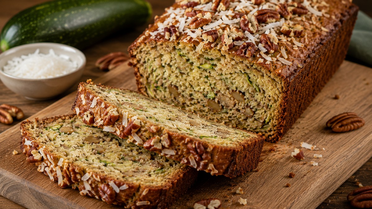 Zucchini Coconut Nut Bread