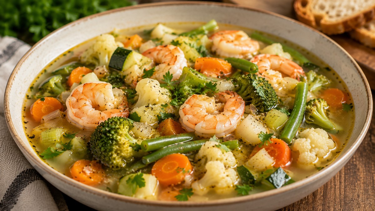 Garlic Vegetable Shrimp