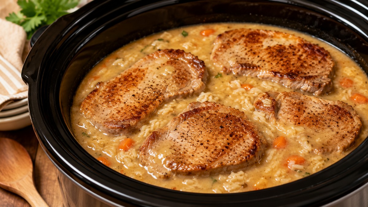 Chicken & Rice Pork Chops