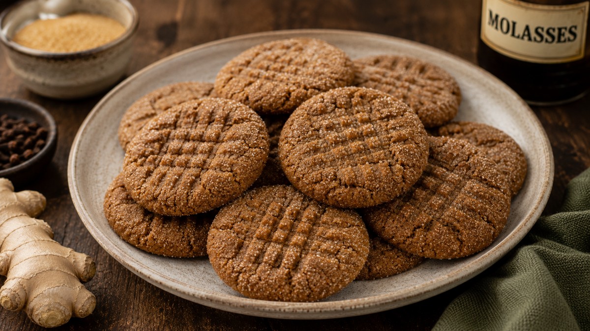 "First" Ginger Molasses Cookies