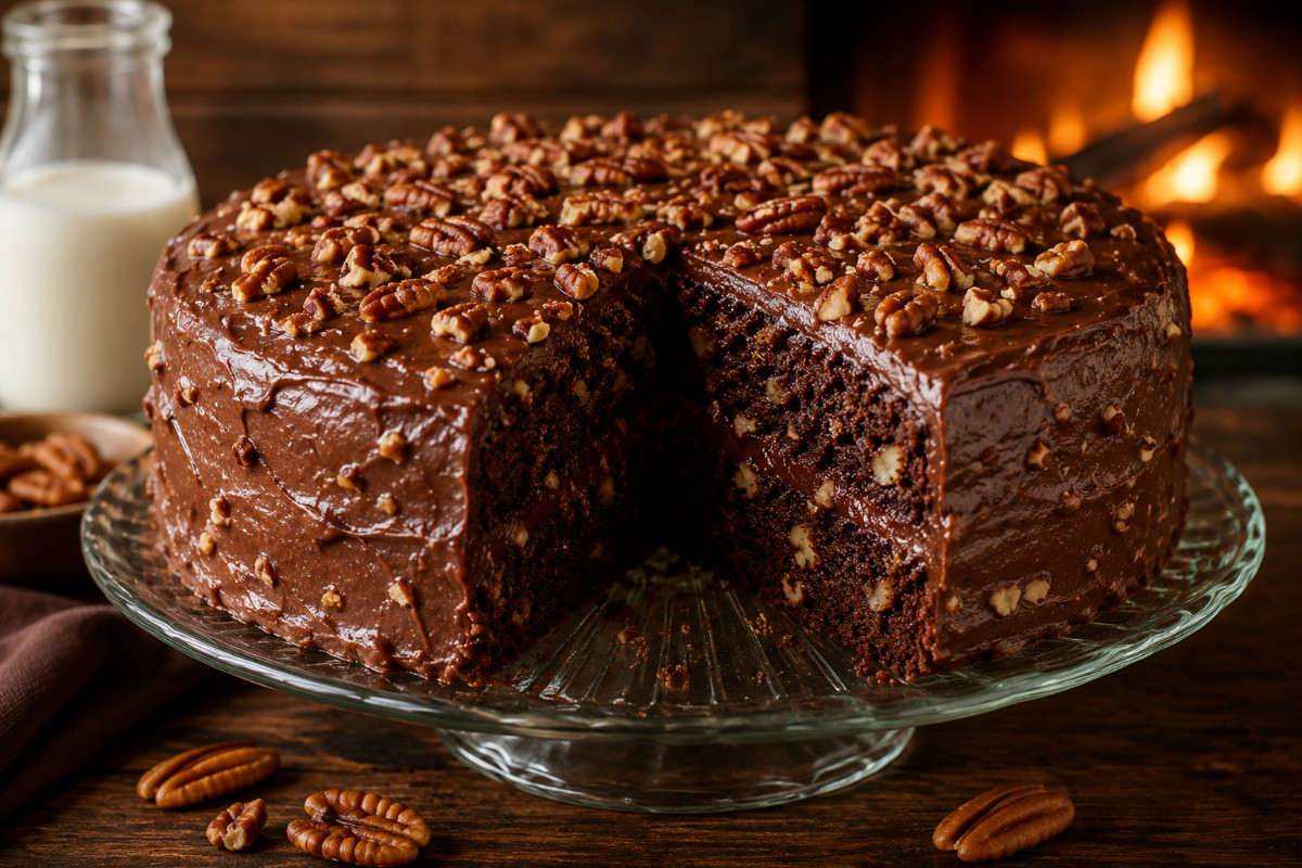 "Foot in the Fire" Chocolate Cake