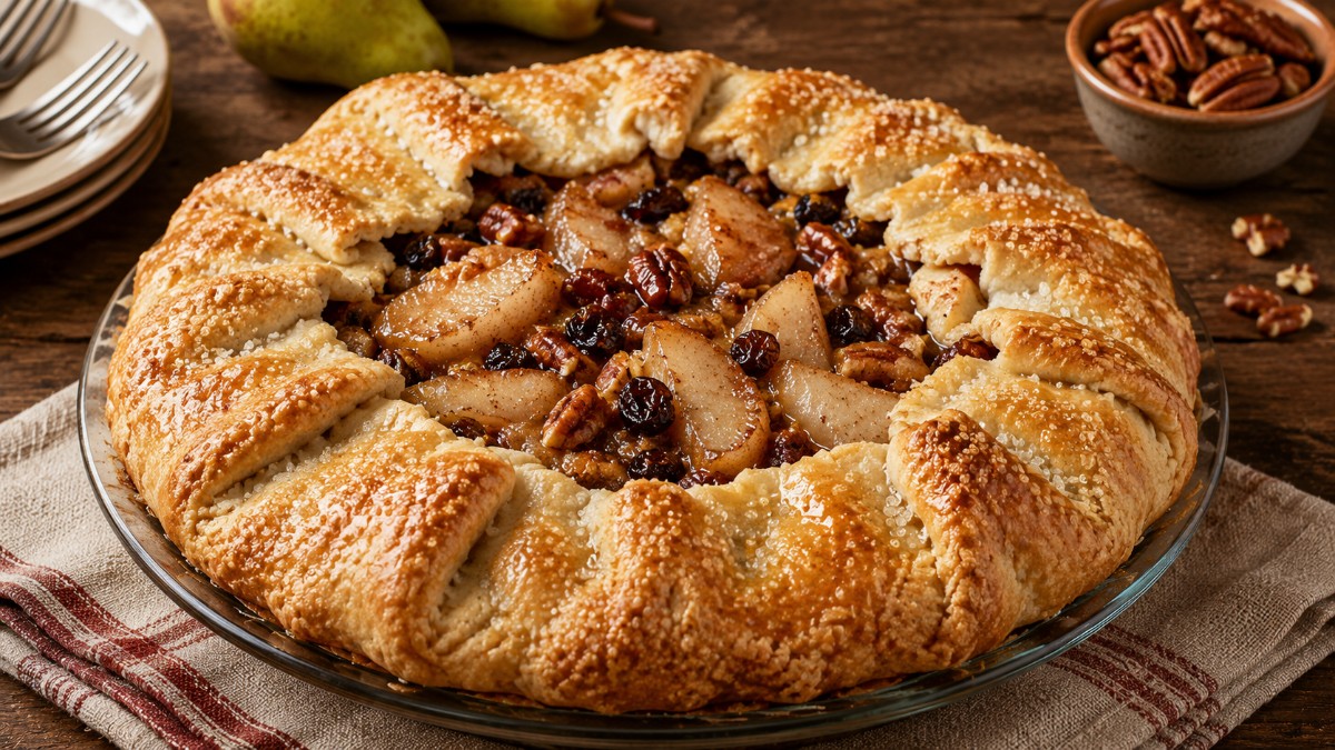 Rustic Pear Pie
