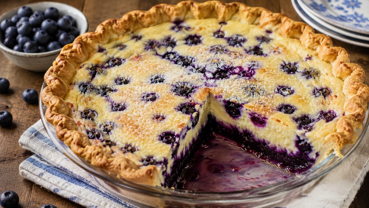 Blueberry Buttermilk Pie