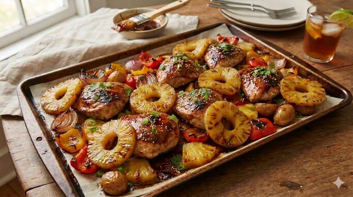 Hawaiian Pineapple Glazed Chicken