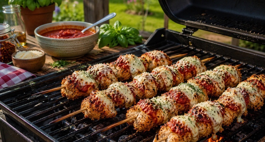Chicken Parm Skewers