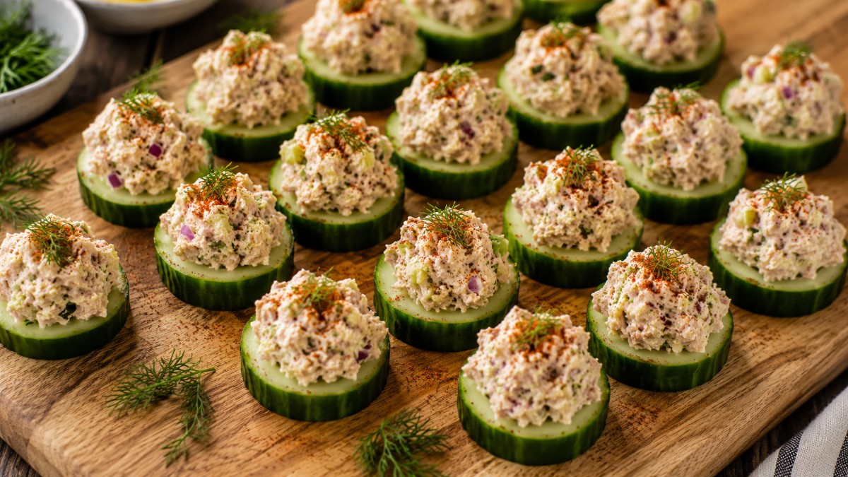 Cucumber Tuna Snacks