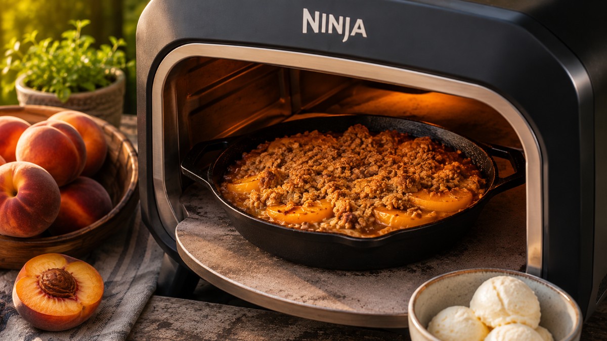 Peach Crisp (Pizza Oven)