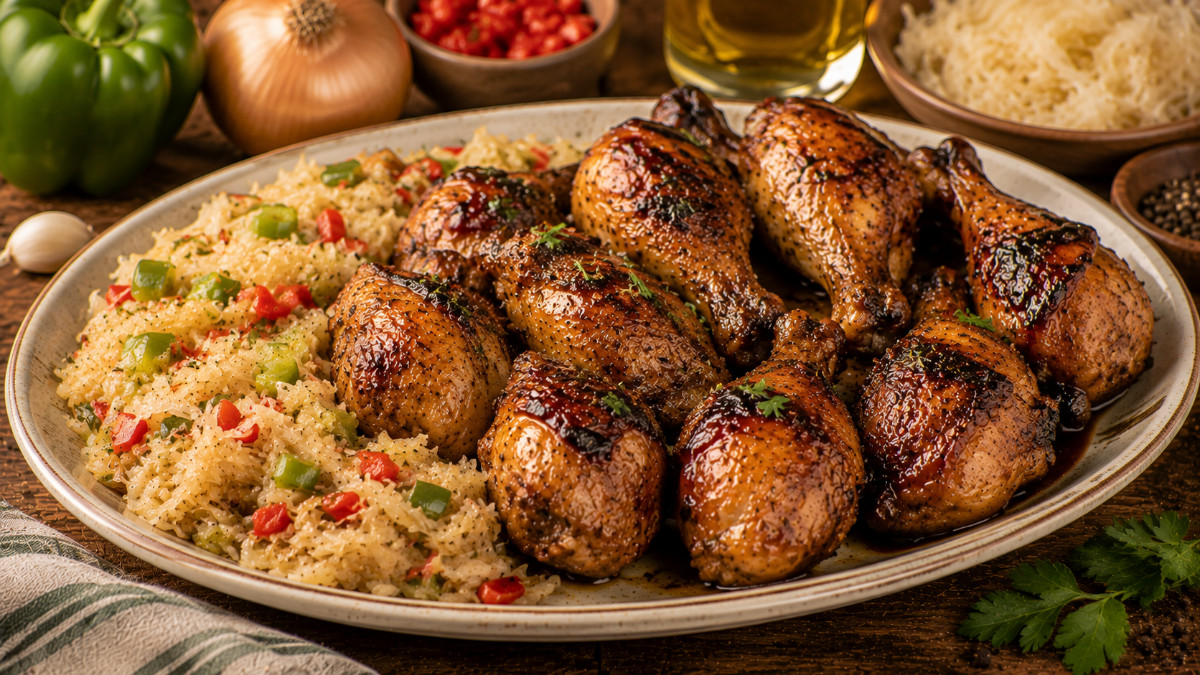 Grilled Chicken with Kraut Relish