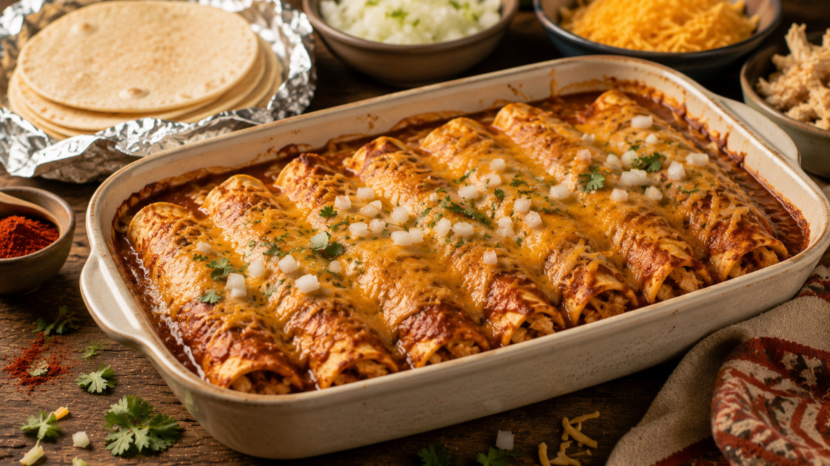 Chicken-Chili Enchiladas