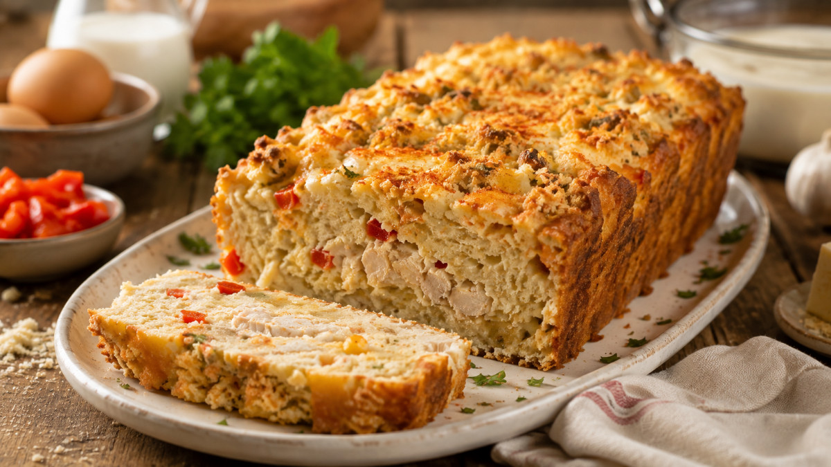 Chicken Loaf with Mushroom Sauce