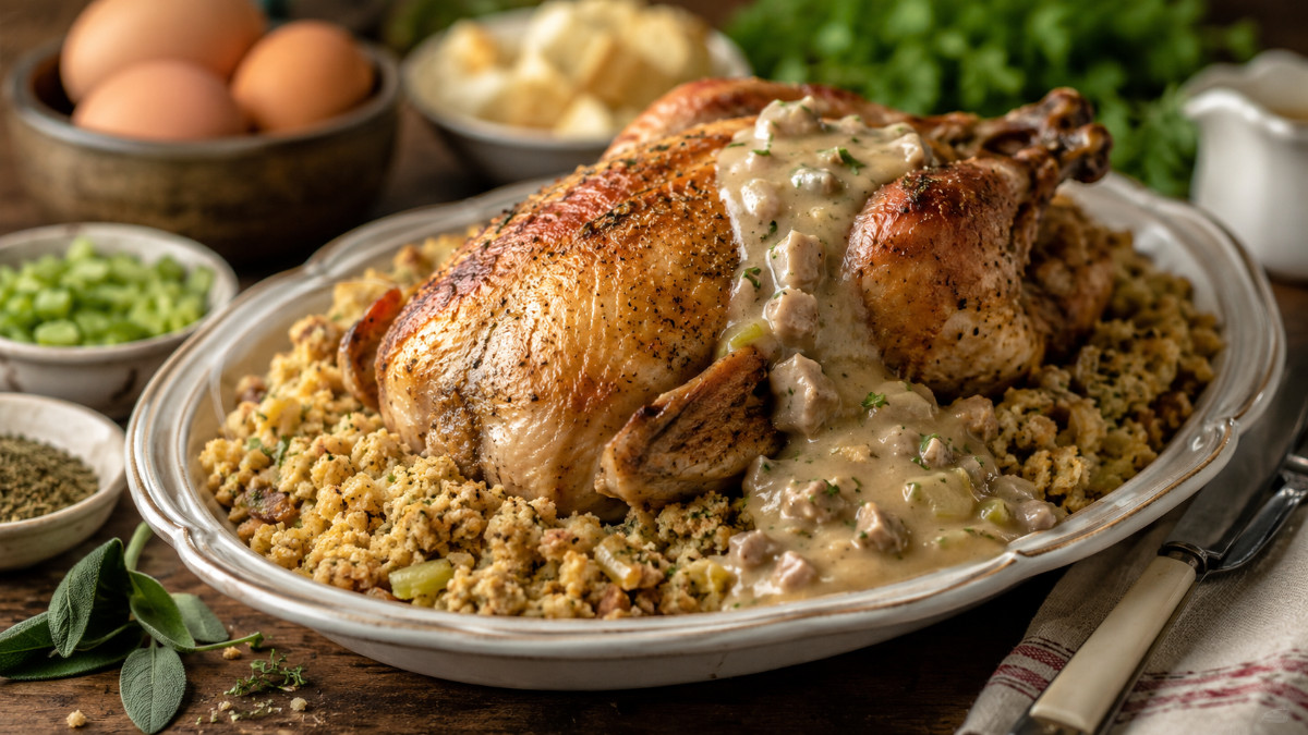 Chicken and Southern Dressing