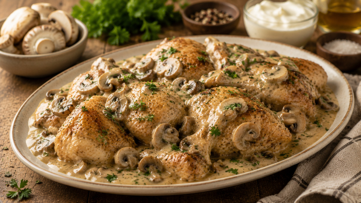 Chicken Stroganoff Royale