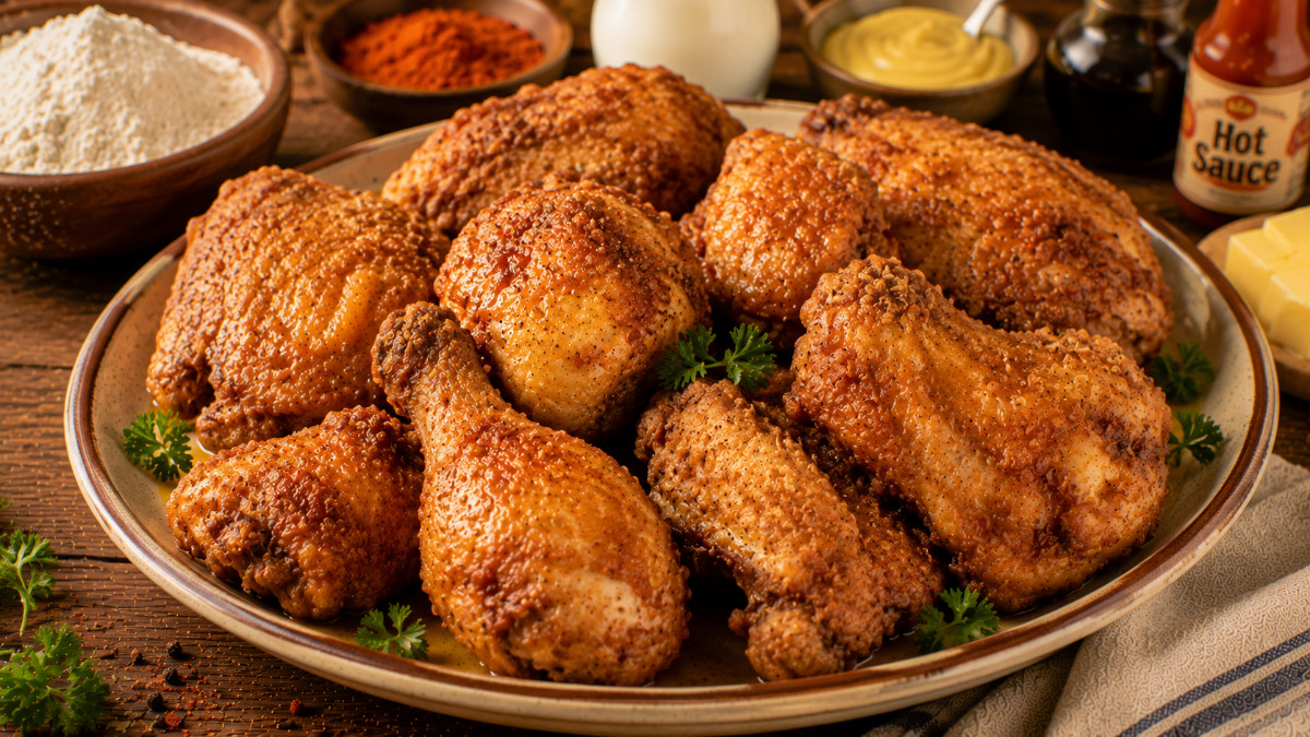 Chili Oven-Fried Chicken