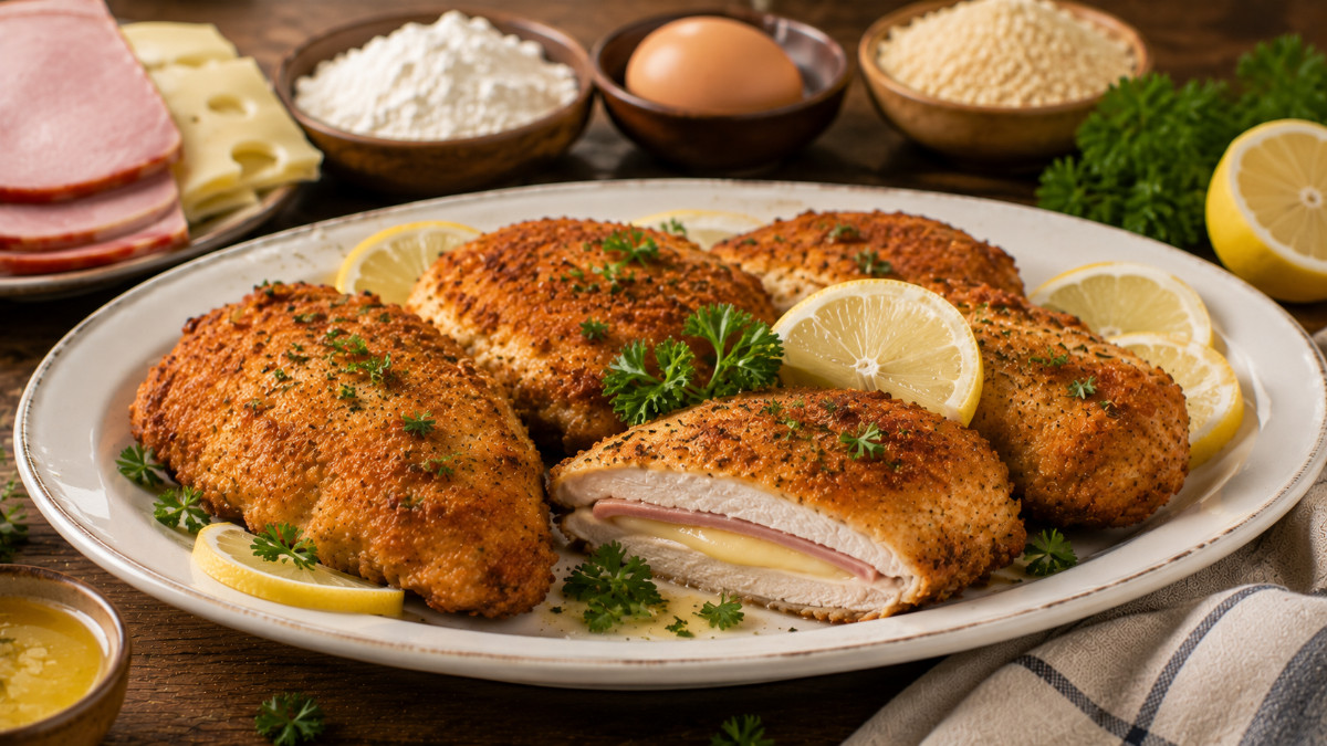 Breasts of Chicken Cordon Bleu