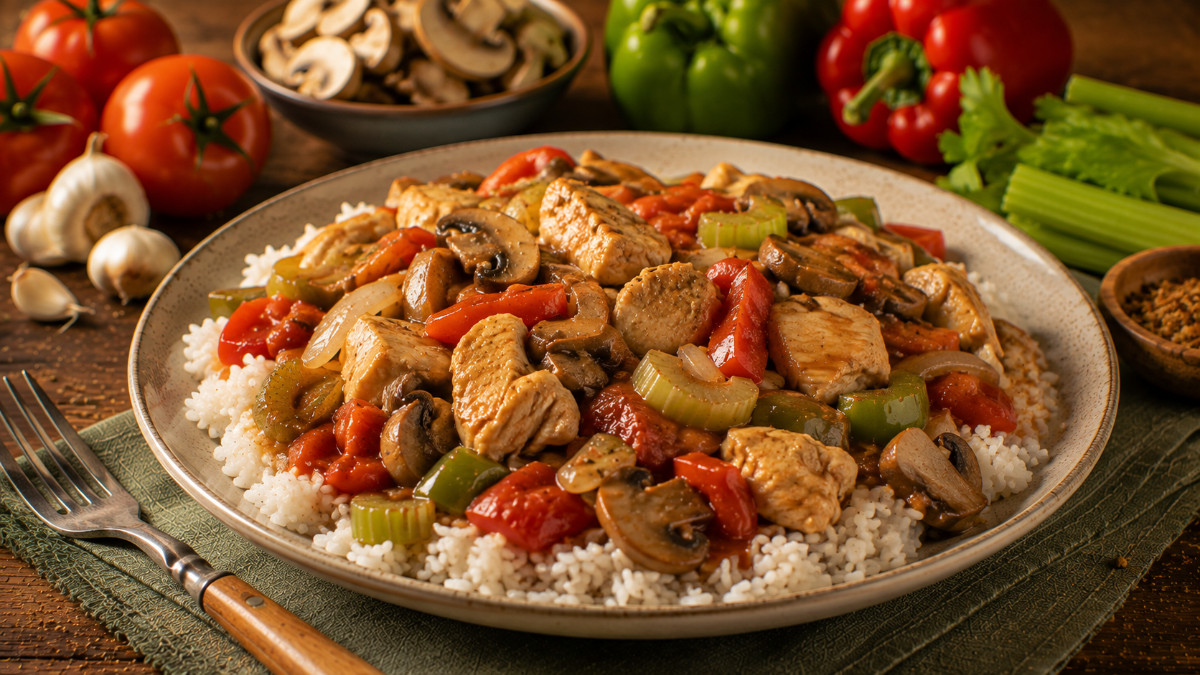 Chicken and Peppers Marengo