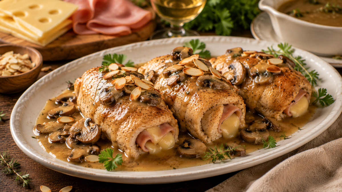 Rolled Chicken and Ham