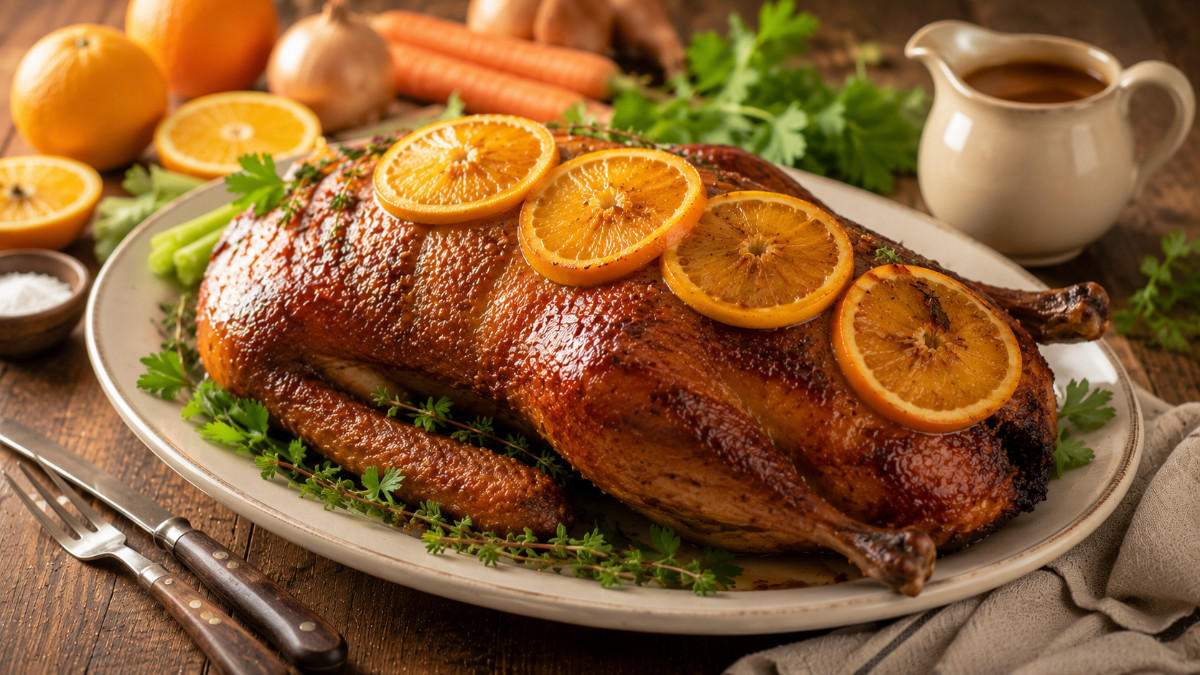 Baked Duck a L'Orange