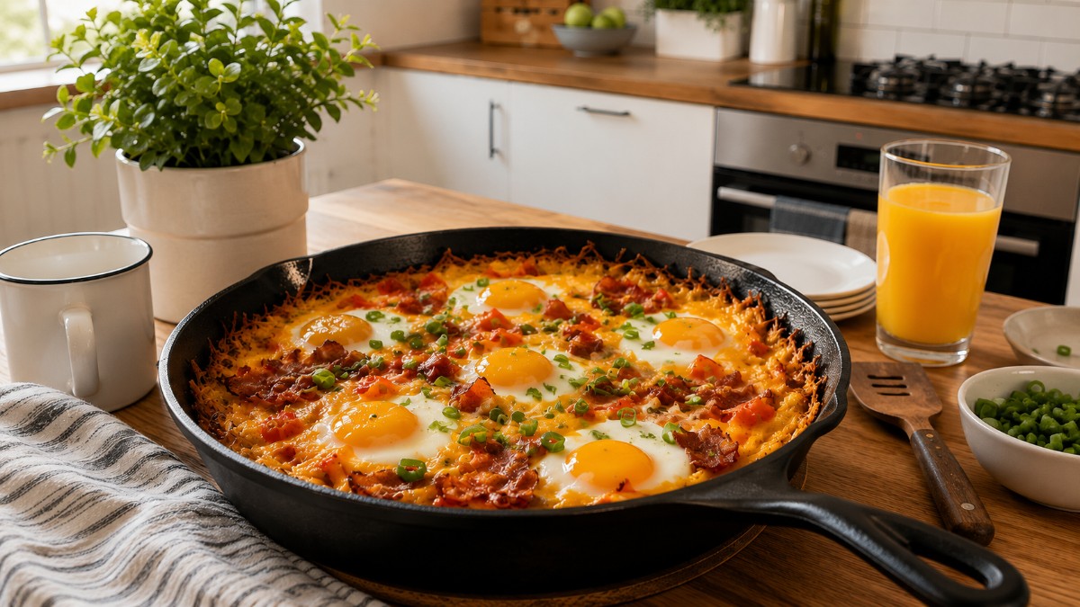 Hash Brown Breakfast Pizza
