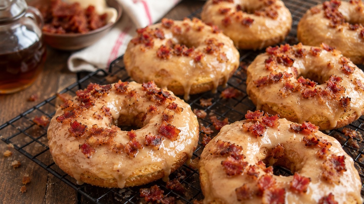 Maple Bacon Doughnuts