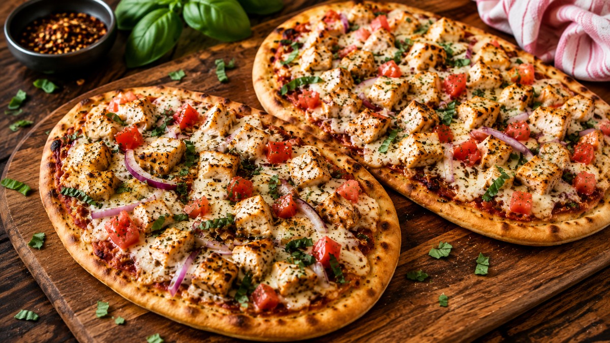 Chicken Pizza Flatbread