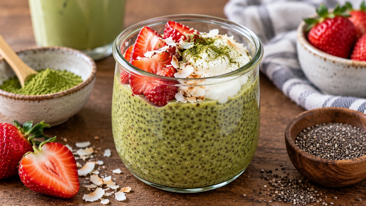 Matcha Chia Seed Pudding