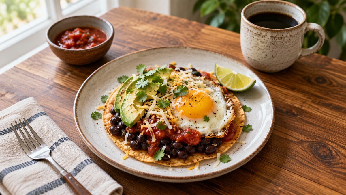 Huevos Rancheros with Black Beans