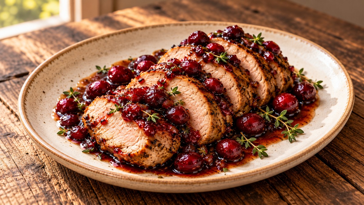 Cranberry Balsamic Pork Tenderloin